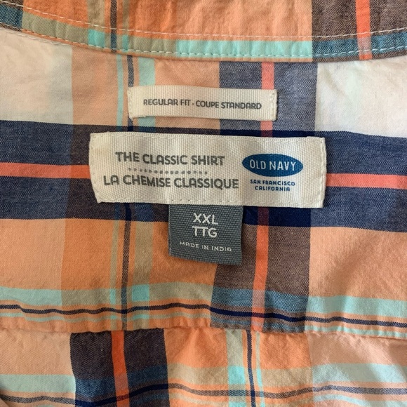 Classic Plaid Button Up Shirt - XXL - Old Navy - Picture 4 of 6